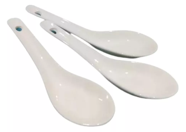Pack 50 Cucharas De Ceramica Ceviche Aperitivo Para Coctel-0