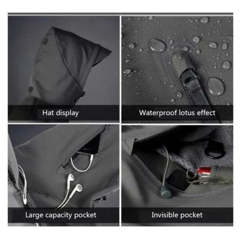 Chaqueta Softshell Tactica Militar Capucha - Impermeable-2