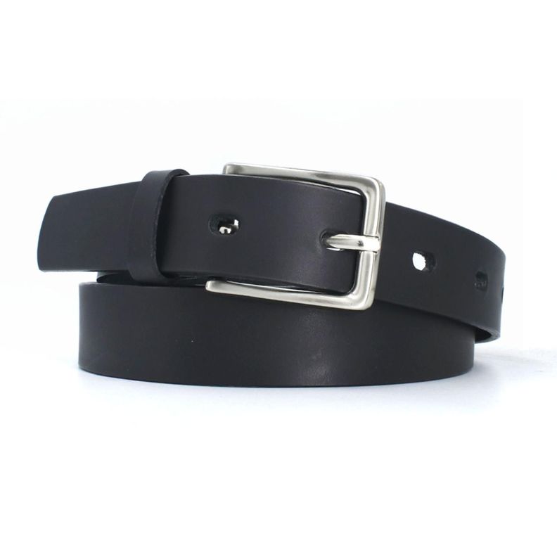 Cinturón Cuero - Unisex Hebilla Metalizada-2