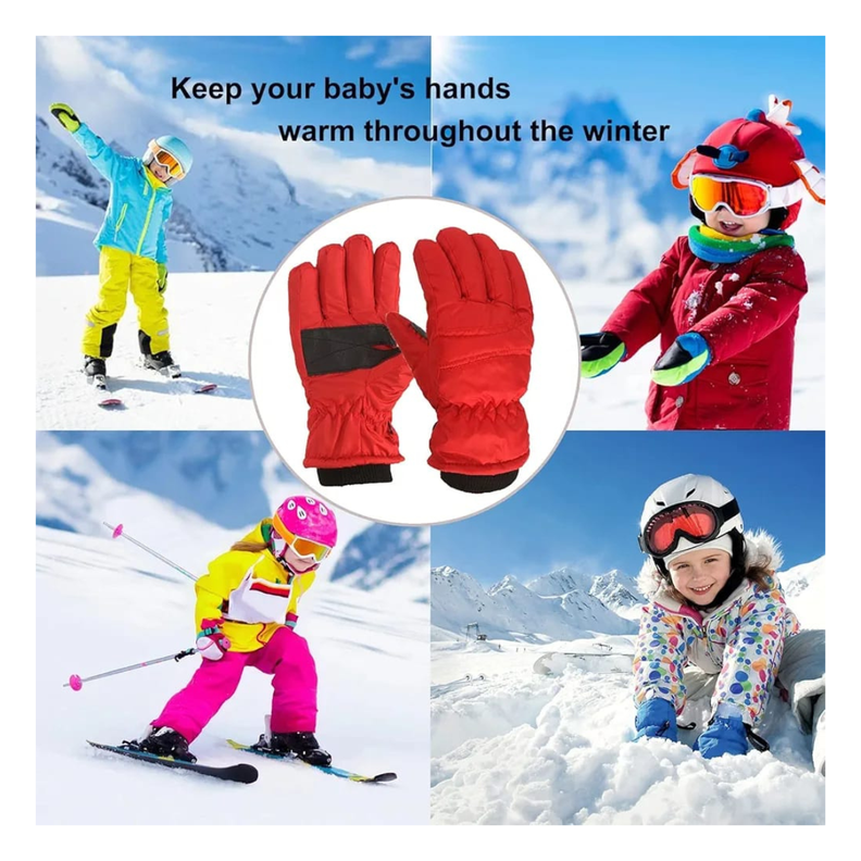 GUANTES TÉRMICOS INVIERNO NIEVE NIÑO NIÑA INFANTIL-3