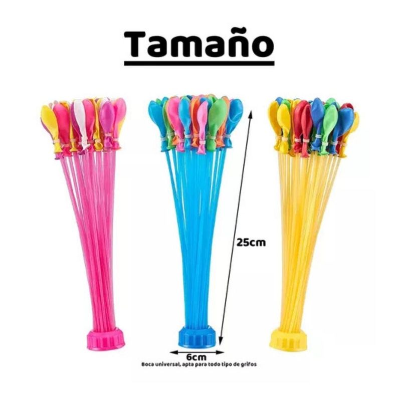 Bombitas Para Agua, Racimo Pack 3 Racimos Contiene 111 Bomba-2