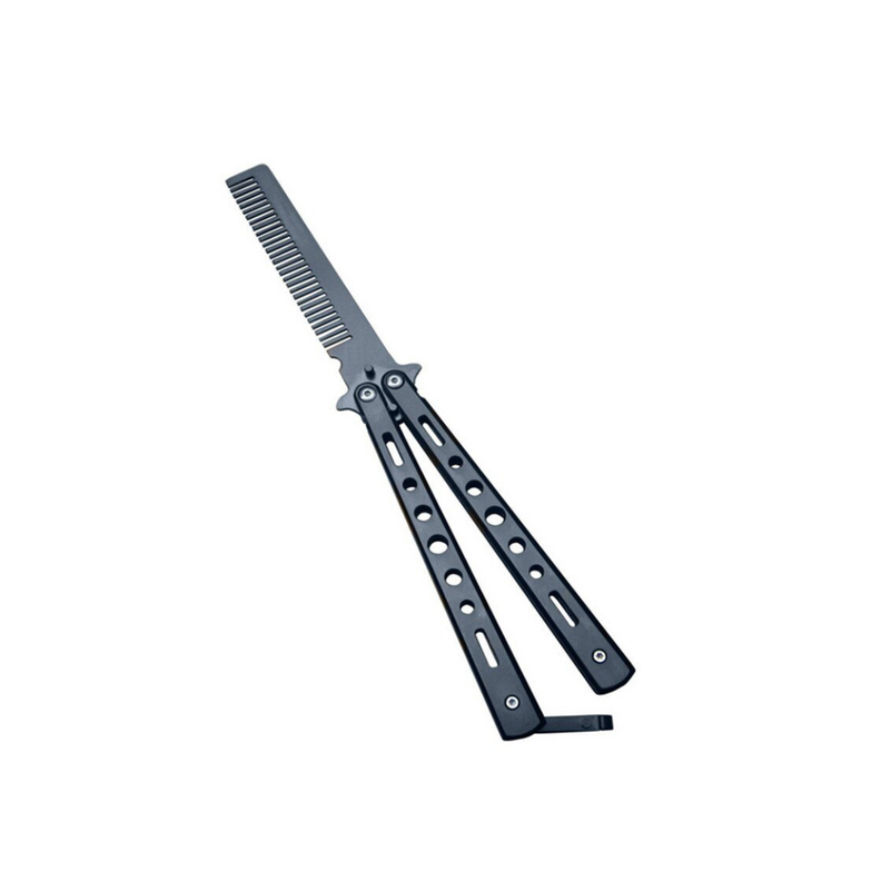 Cuchillo Navaja Mariposa Peine Táctico - Kunai-0