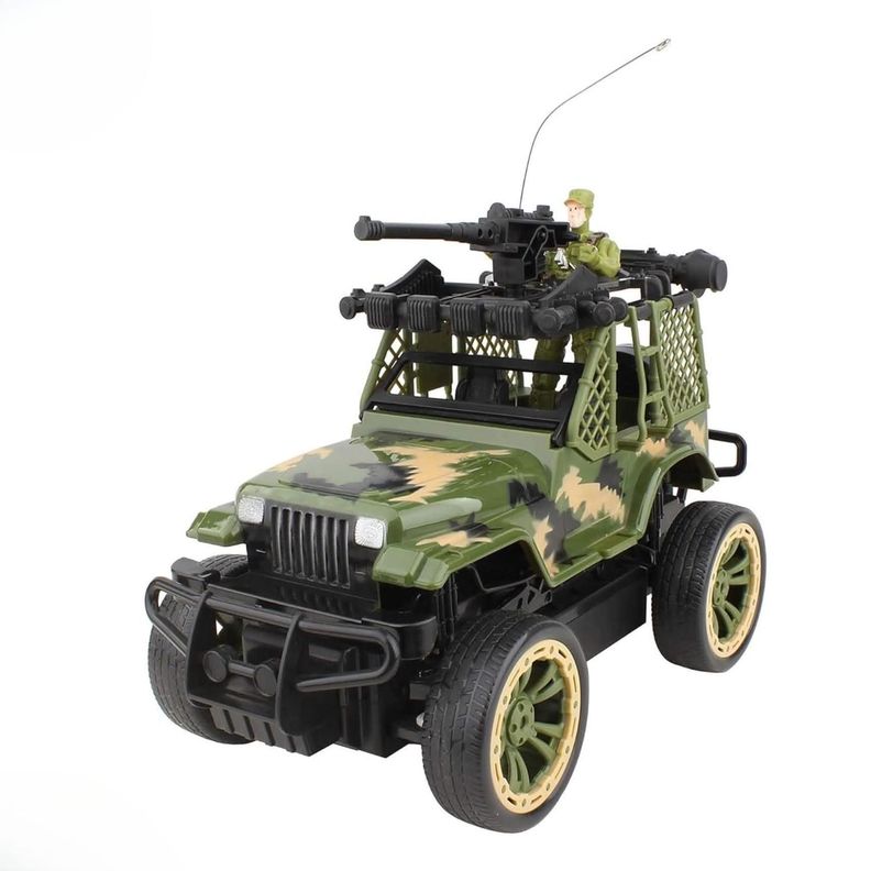 Jeep Militar Control Remoto Juguete Vehiculo Militar Entretenido-0