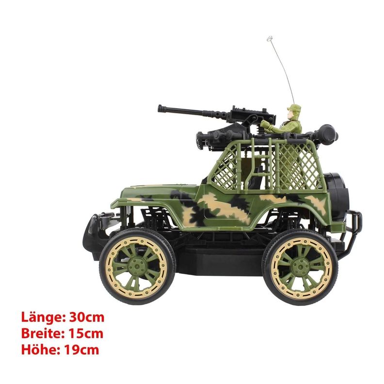 Jeep Militar Control Remoto Juguete Vehiculo Militar Entretenido-5