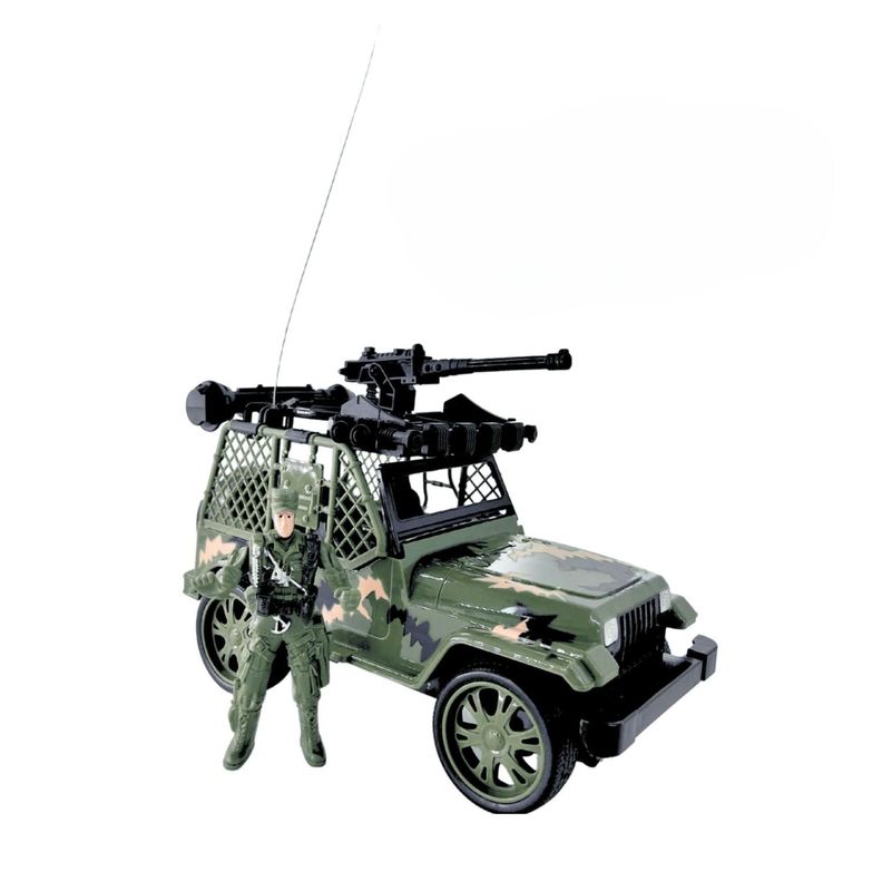 Jeep Militar Control Remoto Juguete Vehiculo Militar Entretenido-6