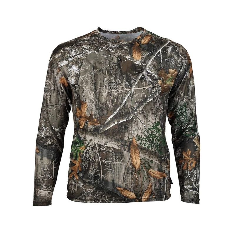 Camiseta De Caza Con Camuflaje Manga Larga Algodon-1