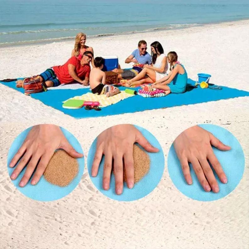 Manta Antiarena Para Playa Picnic Camping Impermeable-3