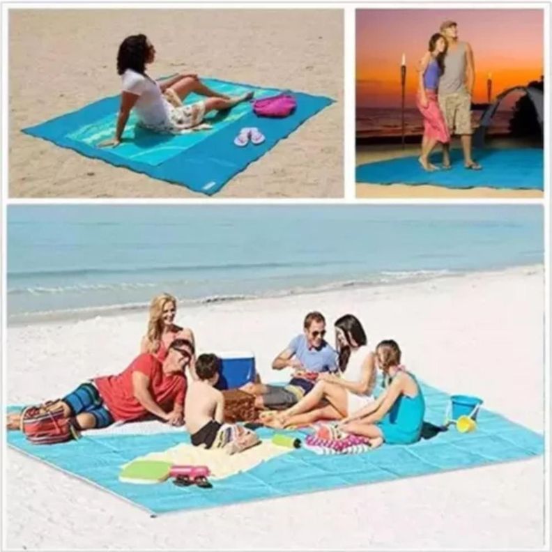 Manta Antiarena Para Playa Picnic Camping Impermeable-5