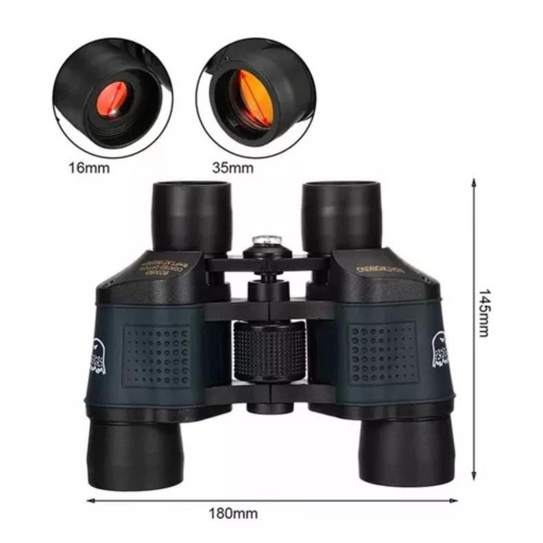 Binoculares Profesionales 60 x 60 Caza Binocular 1000 m Pro-4