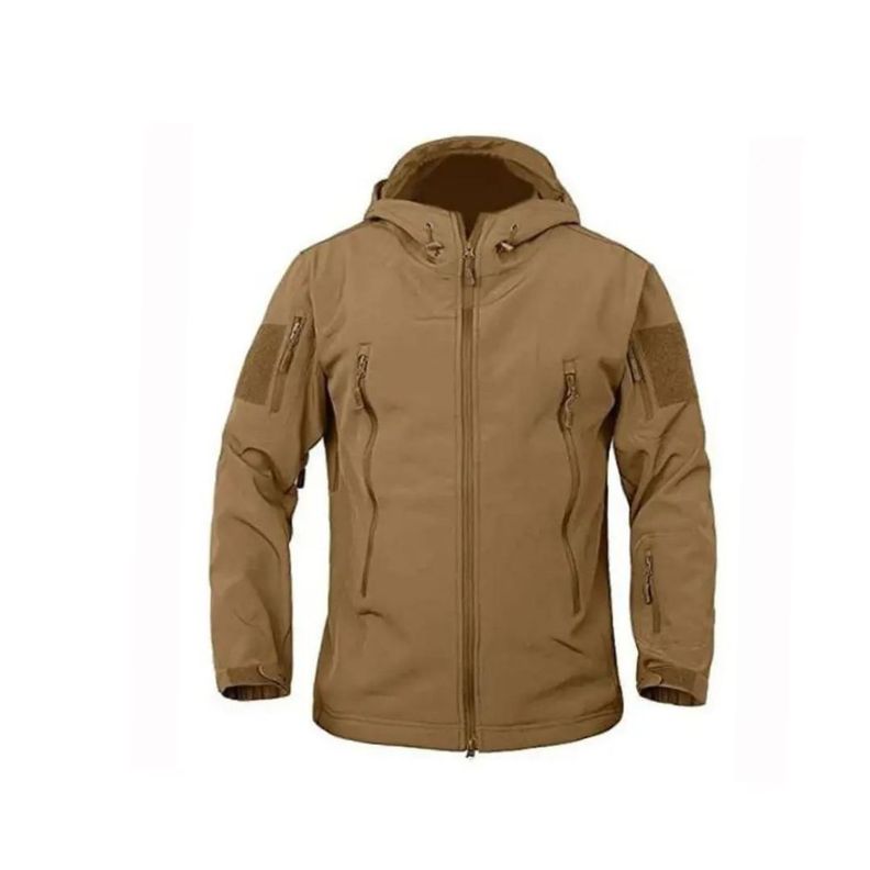 Chaqueta Softshell Tactica Militar Capucha Impermeable-0