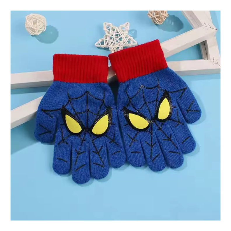 Pack 3 Guantes Invierno Infantil Niños Hombre Araña 3-6 Años Surtido-7