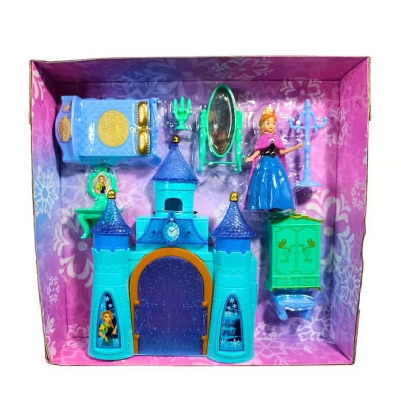 Castillo Frozen Princesa Casa Muñeca Juguete Niña-1