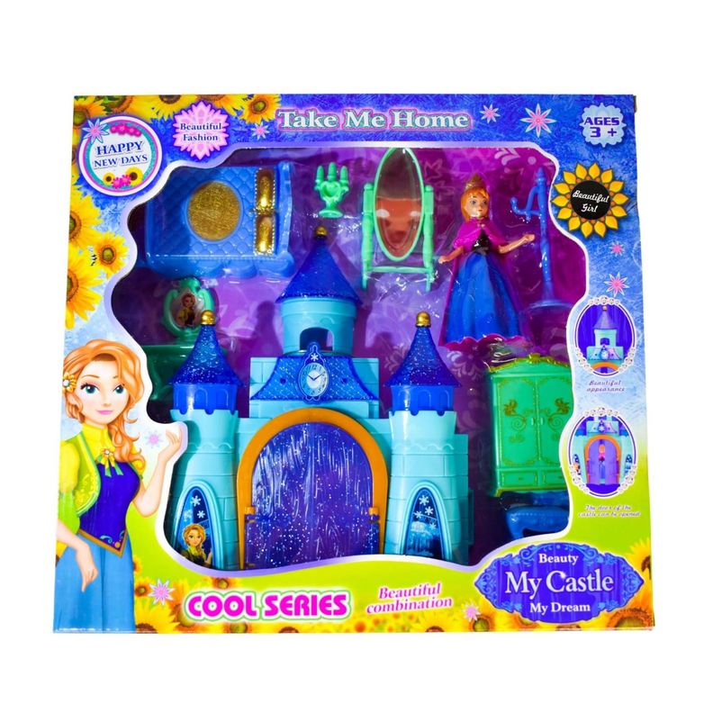 Castillo Frozen Princesa Casa Muñeca Juguete Niña-3