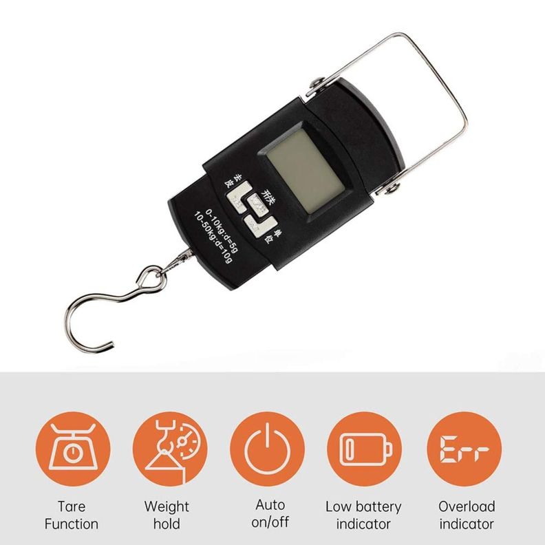 Digital Balanza Báscula de Equipaje Ergonómica Cocina Pesca-2