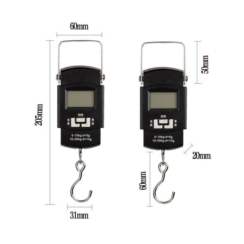 Digital Balanza Báscula de Equipaje Ergonómica Cocina Pesca-3