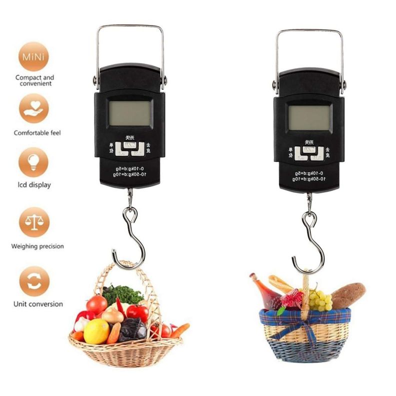 Digital Balanza Báscula de Equipaje Ergonómica Cocina Pesca-4