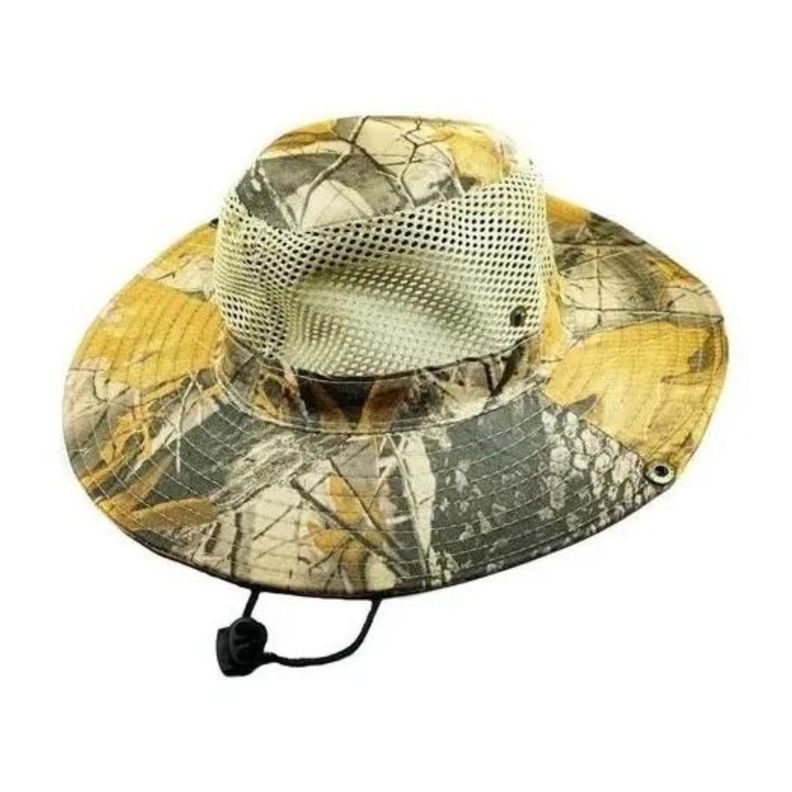 Sombrero Camuflaje Mesh Brown Ala Ancha Boonie-0