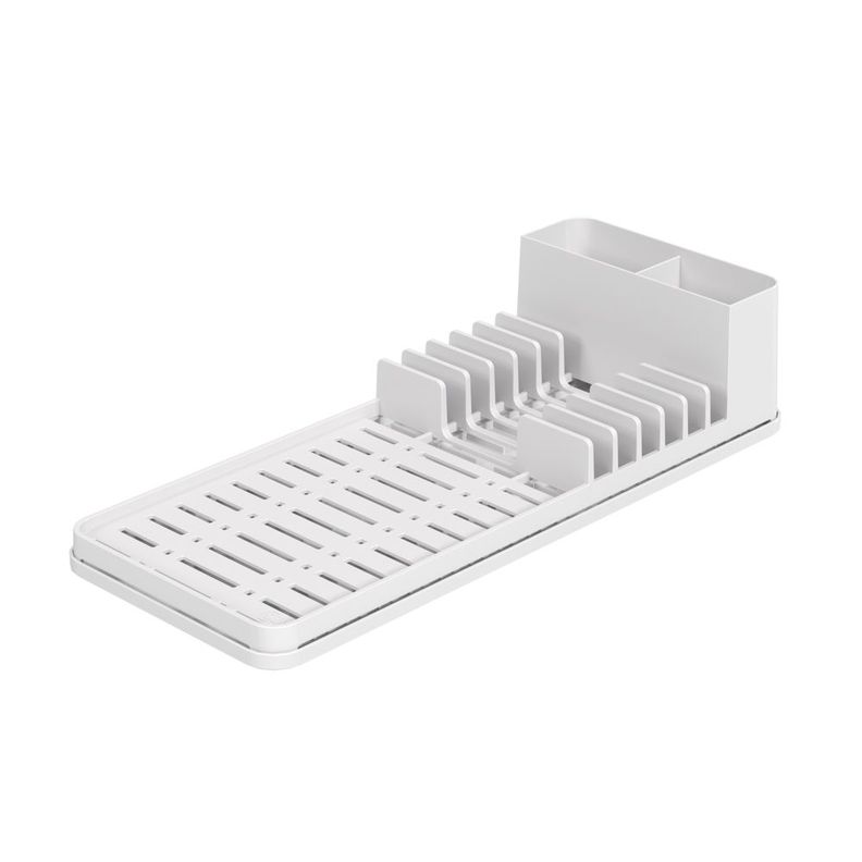 Escurridor De Platos Con Bandeja Línea Single Coza Blanco-0