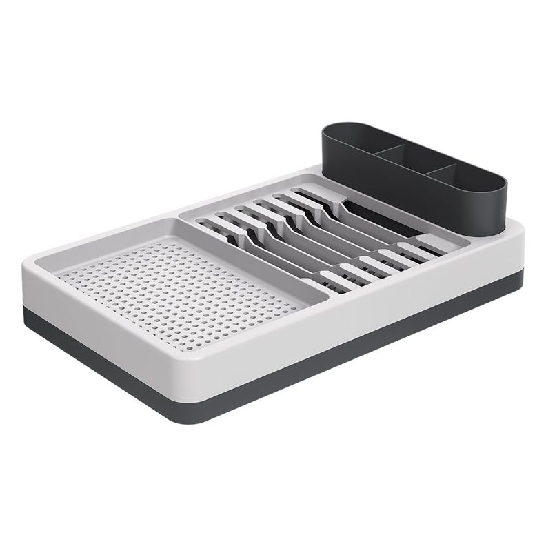 Escurridor De Platos Coza Flat Gris Frío Y Gris Grafito-0