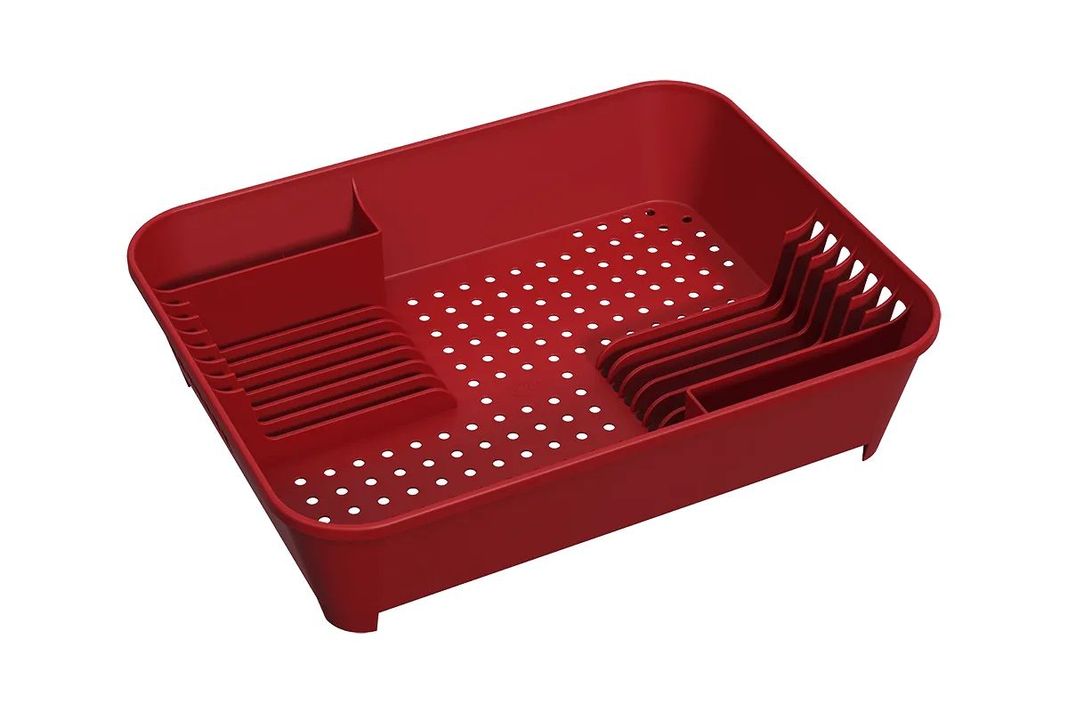 Escurridor De Platos Línea Basic Coza Rojo Bold-0