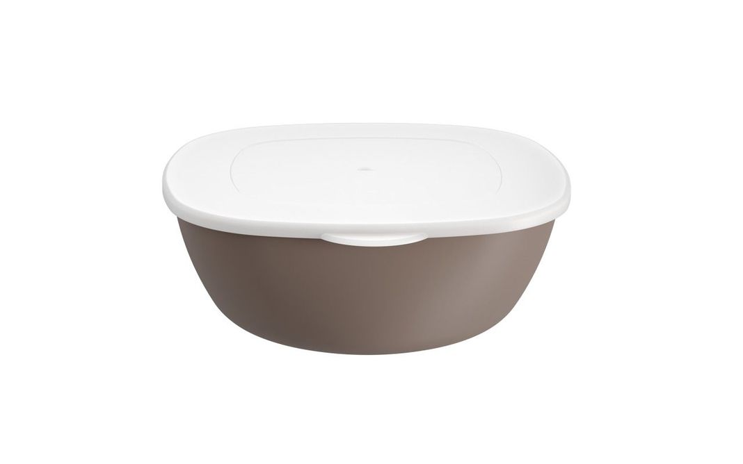 Bowl Con Tapa De Plástico 250ml Essential Gris-0