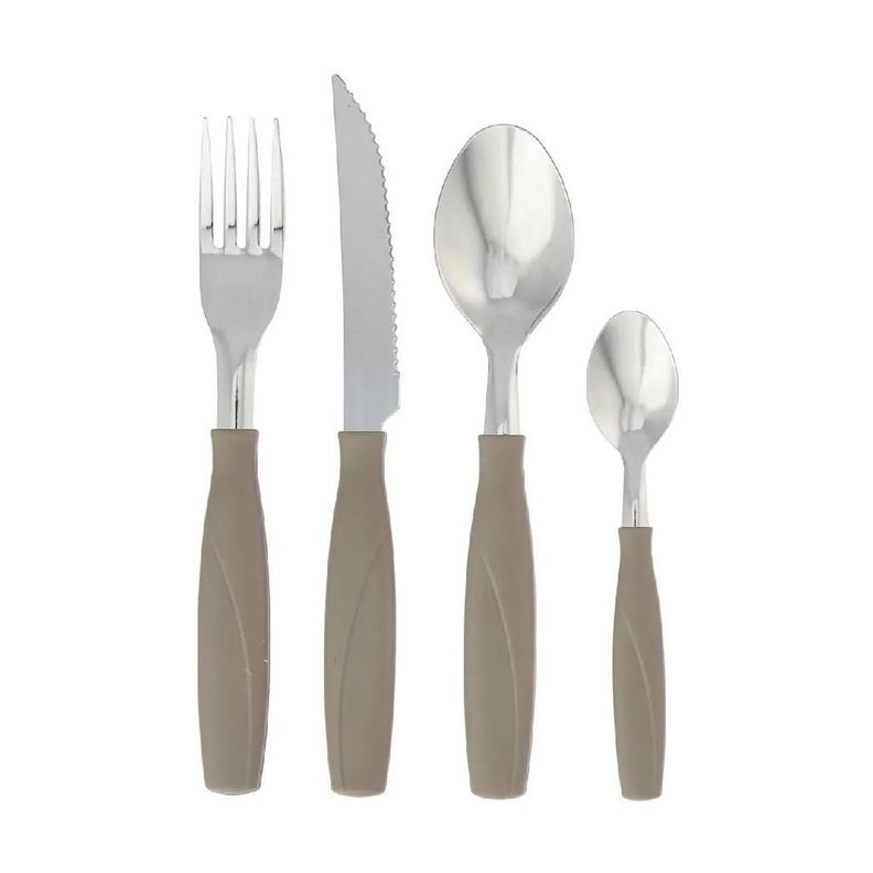 Juego de Cubiertos Con Mango 25 Piezas Brinox Itaparica Gris-2