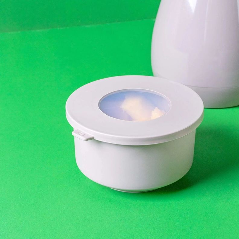 Contenedor 1 L De Plástico Hoop Blanco-1