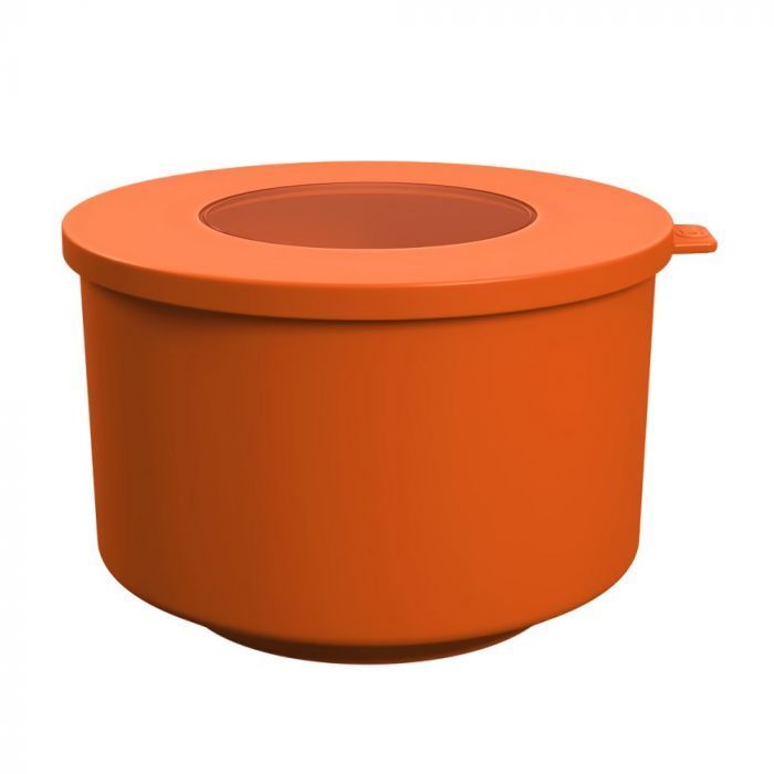 Contenedor 2 L De Plástico Hoop Naranja-0