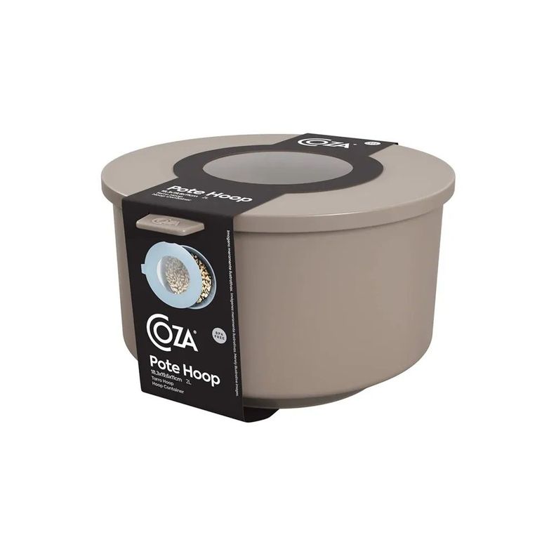 Contenedor 2 L De Plástico Hoop Warm Gray-0