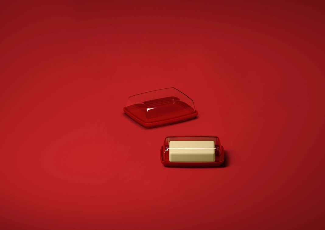 Porta Fiambres De Plástico Línea Cozy Coza Rojo Bold-1