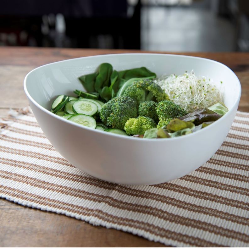 Ensaladera Trian Con Tapa 2,50l De Plástico Essential Blanco-1