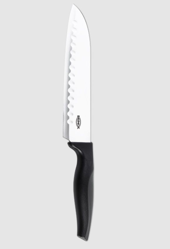 Cuchillo Santoku Brinox Infinity 18cm Acero Inoxidable Negro-0
