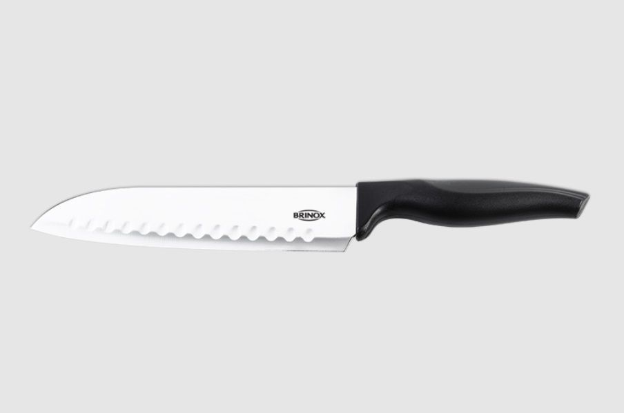Cuchillo Santoku Brinox Infinity 18cm Acero Inoxidable Negro-1