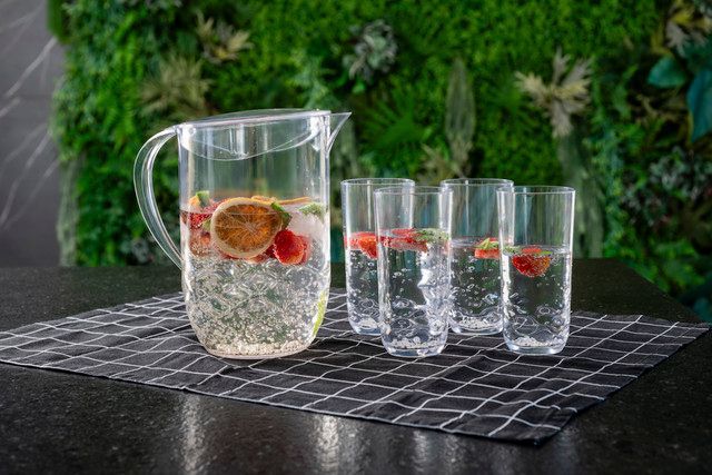 Jarra Con Tapa Línea Wave Coza 2 L Cristal-1