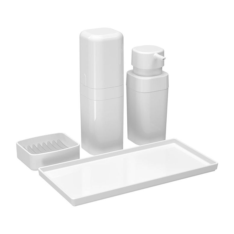 Set Organizador de Baño Coza Blanco-0