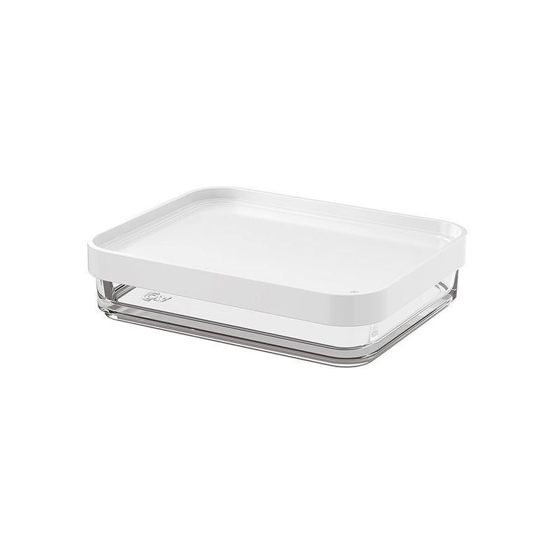 Pote De Plástico Uno Línea Clear Coza 280 ml Blanco-0