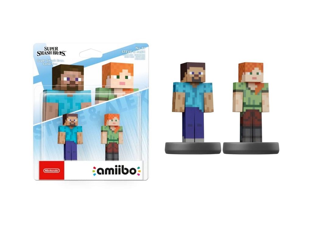 Amiibo Pack Steve y Alex (Super Smash Bros. Collection) Nintendo