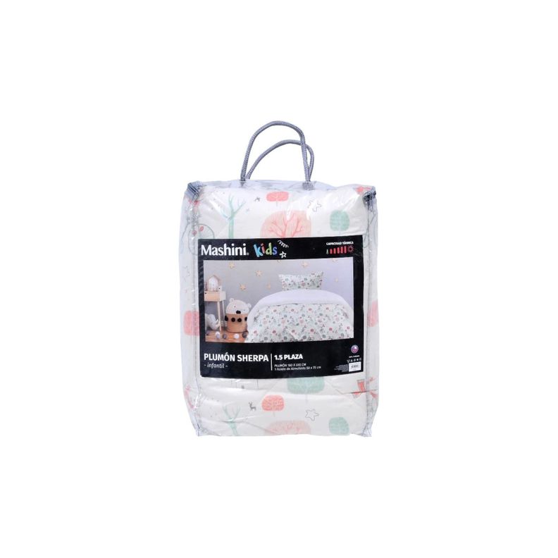 Plumón Básico sherpa 1.5 Ropa De Cama  -1