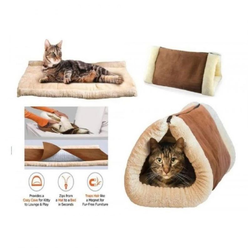 CAMA TÚNEL 2 EN 1 PARA GATOS CAMA 77080-2
