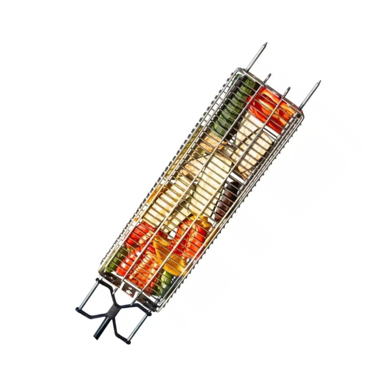 Kanka - Canasta O Rejilla Xl Acero Inox. Para Asar Alimentos-0