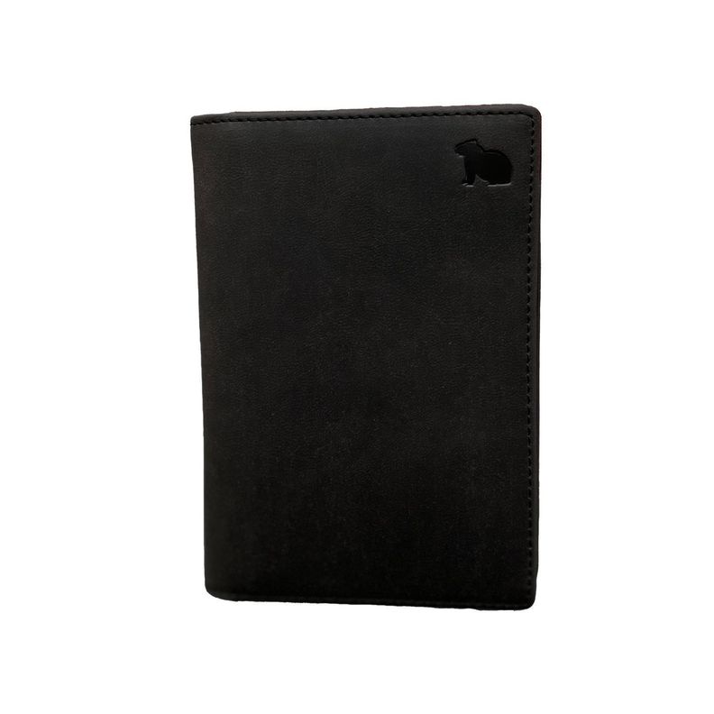 Vintage Black Porta Pasaporte-1