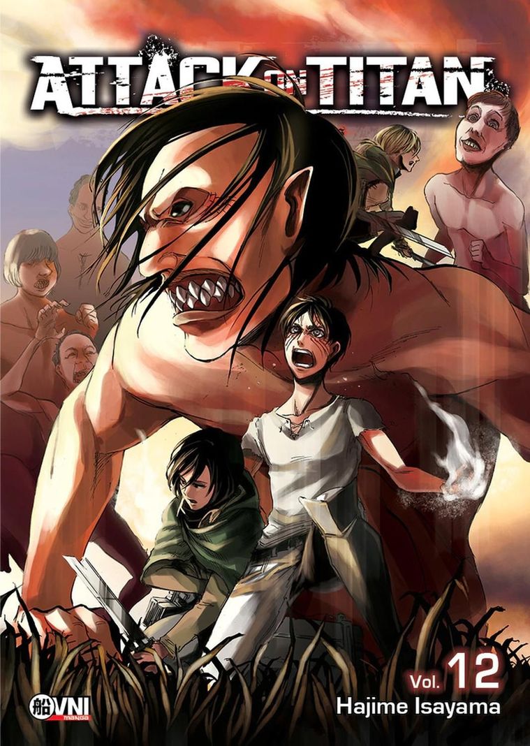Manga Attack On Titan Vol. 12 Hajime Isayama Ovni Press-0