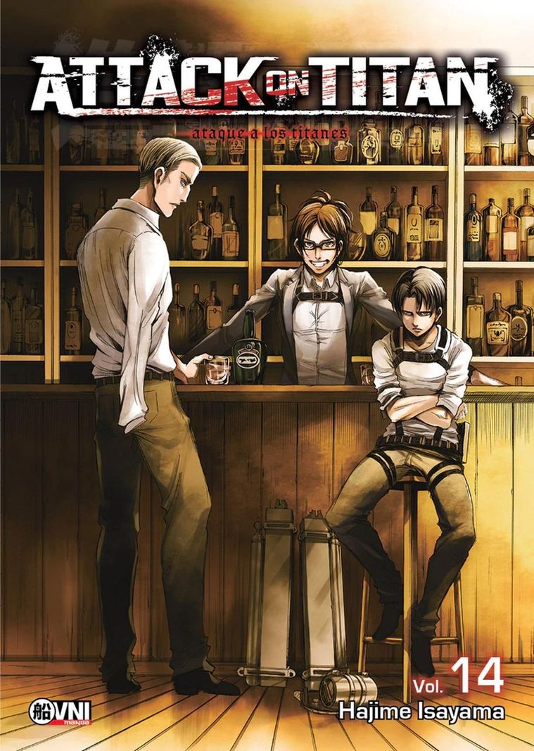 Manga Attack On Titan Vol. 14 Hajime Isayama Ovni Press-0