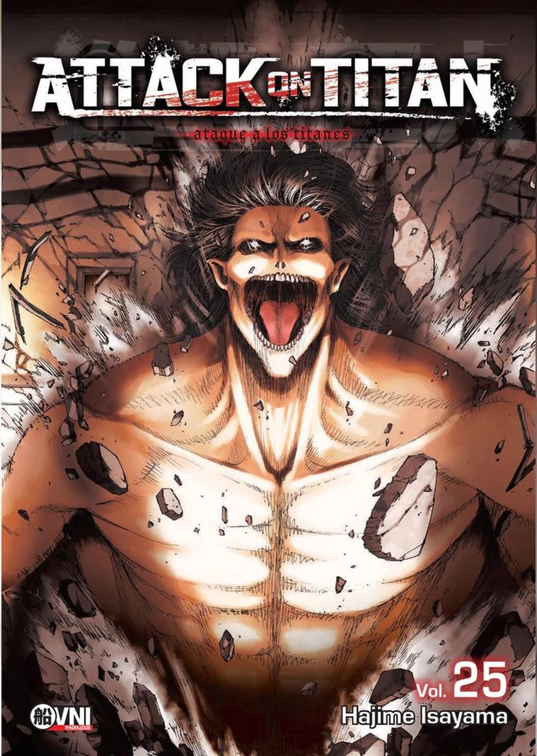 Manga Attack On Titan Vol. 25 Hajime Isayama Ovni Press Blanco