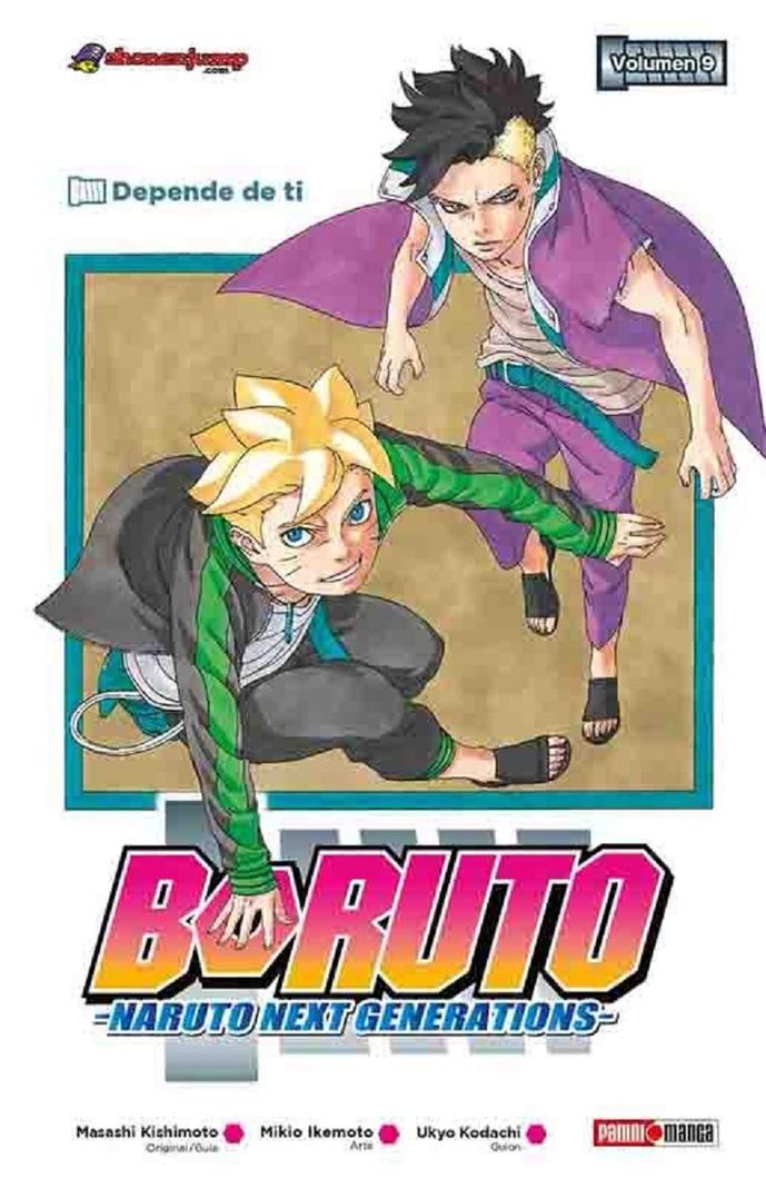 Manga Boruto 09 Panini Argentina Blanco
