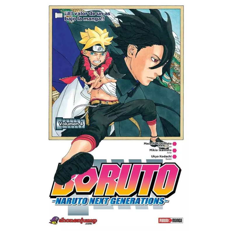 Manga Boruto 04 Panini Argentina Blanco