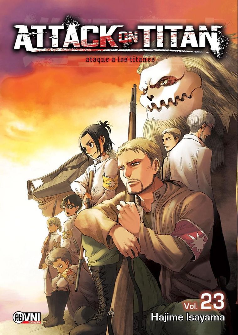 Manga Attack On Titan Vol. 23 Hajime Isayama Ovni Press Blanco
