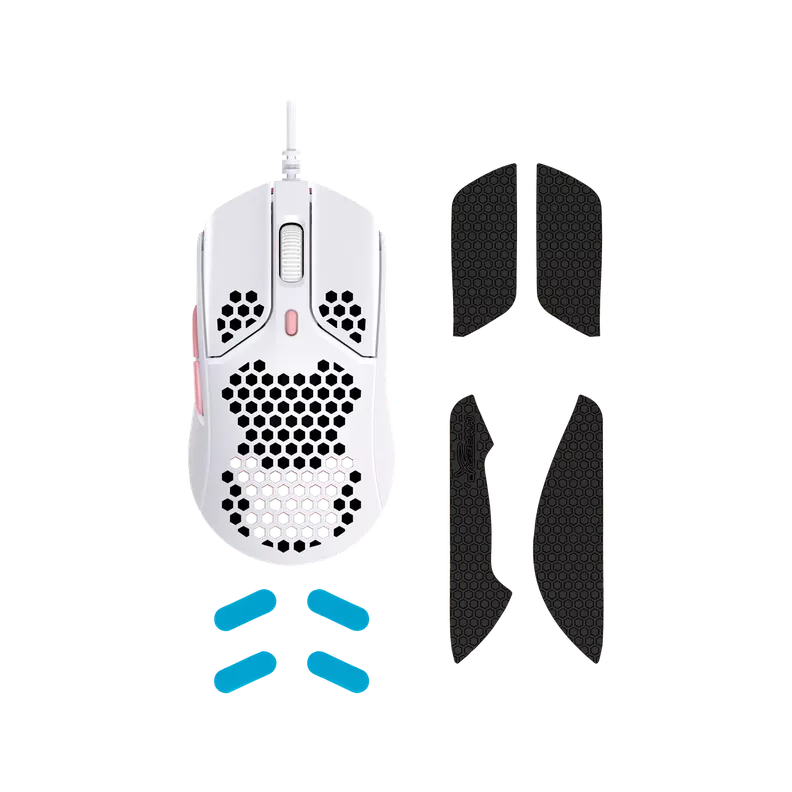 HyperX Pulsefire Haste Mouse Gamer, Wired, USB-A, 6 Botones, 16.000DPI, Blanco/Rosa-3