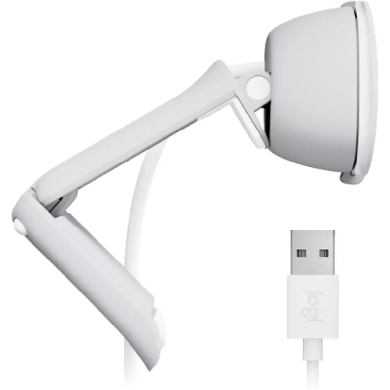 Logitech Brio 100 Cámara web Full HD, USB, Color Blanco-5