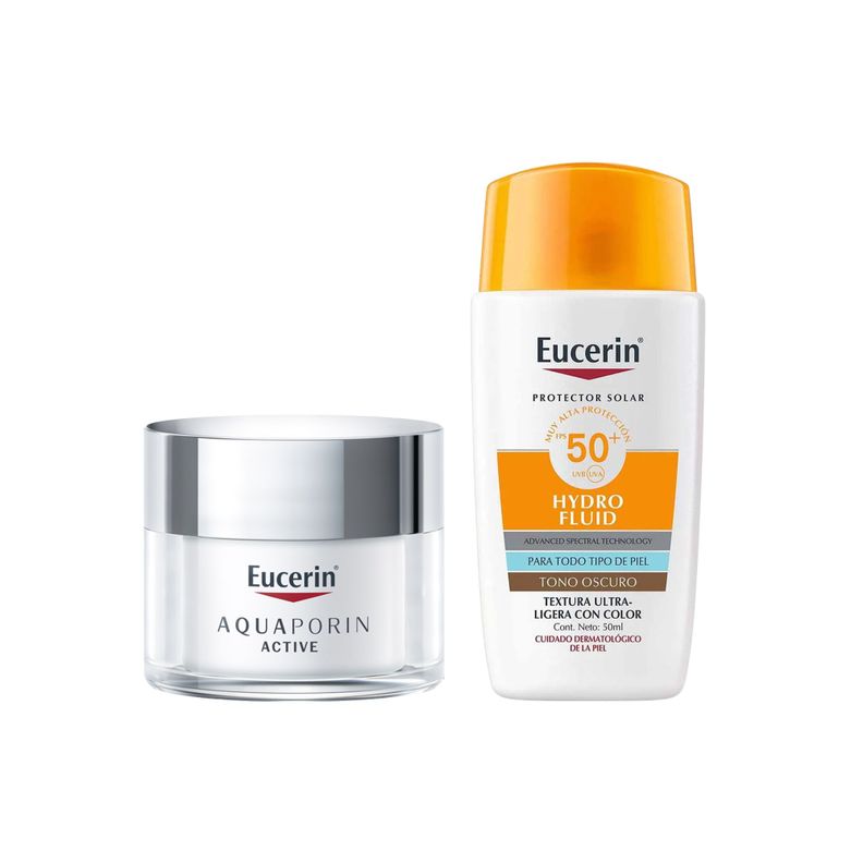 Eucerin Crema Aquaporin + Protector Solar Hydro Fluid Bronze